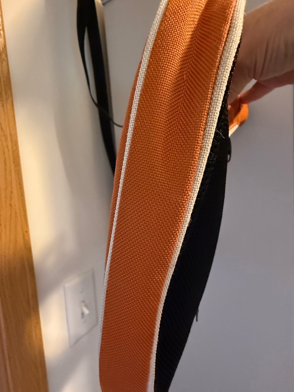 Rugged Outback Orange Black Crossbody Sling Bag Purse Satchel - Picture 5 of 10